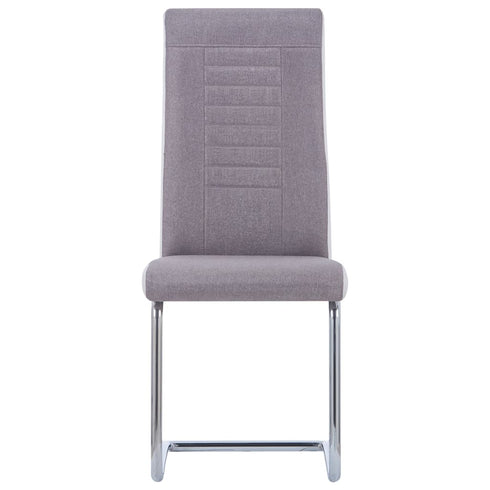 Swen Studio -  Cantilever Dining Chairs 6 pcs Taupe Fabric